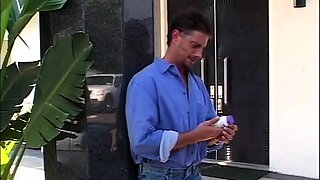 Bitch gives wam blowjob and handjob in pov scene