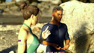 Youthful characters in a wild 3D animation coitus adventure