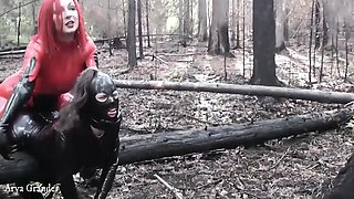 Latex Fetish Play With Rubber Doll