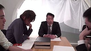 Steamy Japanese Temptress Rina Mayuzumis Steamy Office Seduction