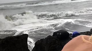 Tinder Date - BEACH QUICKIE - Creampie - Cherry Kiss