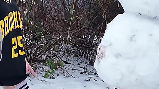 Fucking the Snowman!
