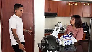 She wanted chorizo and the household you have a big one