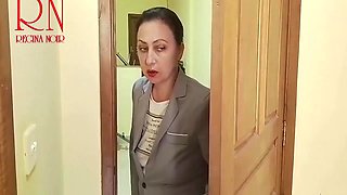 Goddess Regina In Husband Tricks Naive Maid And Fucks Her Wife Comes Home. 238