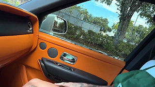 Horny Tattooed Barista Eats Teddy Tarantino's Cock in the Car on Her Break