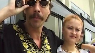 German whores anally drilled before a cumshot in threesome