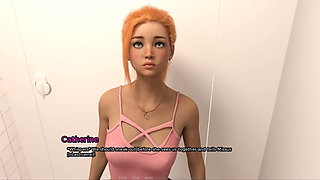 Grandma's House - Gameplay - Roleplay -glory Hole - Ebony Granny Sucks Cock in Public Toilet Stall