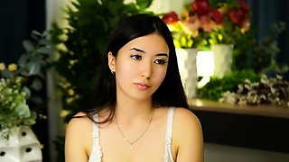 Softcore solo with cute asian chick Akane Ozora