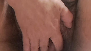 Undressing because your vagina is dirty and wet needs to be washed