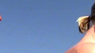 Two sexy friends spend the day by the pool masturbating their asses and pussy with sextoys