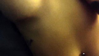 POV blowjob footjob handjob with Karla Kush eating cum