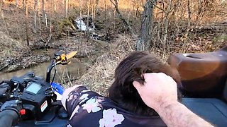 BBW Creampied in Public - Waterfall Adventure