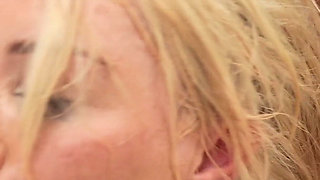 This Blonde with Big Gets Double Penetration, and 3 Guys Just for This Naughty Girl