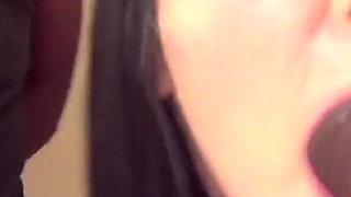 Well-endowed Black Men Seduce a Hot Woman in Downtown São Paulo and Give Her Lots of "milk.