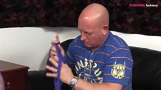 Hot Wife Shared After Bet Loss - Rough Threesome with Big Cock & Creampie