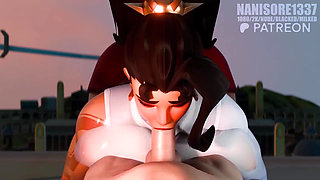 Overwatch Vendetta Sloppy Blowjob POV 3D Animation Rule34
