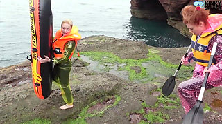 Two Girls One Dinghy: Tight Rubber & Pvc Rainwear