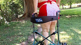 BBW Nurse Vicki Is Taking a Stroll in Her Hello Kitty Bathing Suit a Bikini! What Else Does She Do!