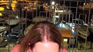 Swallowing His Cum in a Marina on the Amalfi Coast