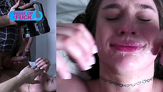 Cute brunette young hookup amateur teen blowjob