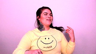 Real blonde amateur giving a POV blowjob