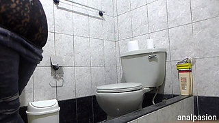 Intense Anal to Stepsister in Bathroom with Cumshot Inside the Ass