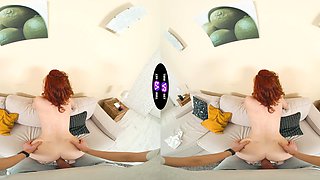 Redhead hottie Cherry Candle enjoys hardcore sex with her lucky partner