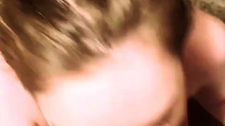 Small titted brunette teen fingering on the bed