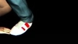 Lara footjob in void