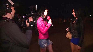 Two sluts public stroking!