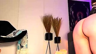 Shemale tranny amateur gets toy humiliation