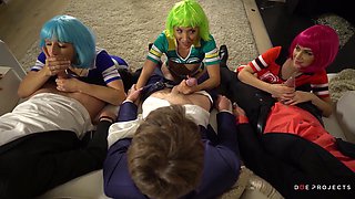 Hot college girls sex orgy