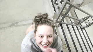 Risky Hotel Sex in Window, Elevator and in the Hallway