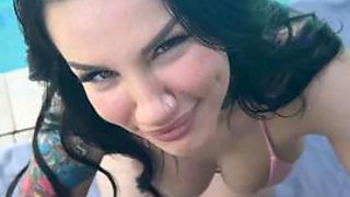 Dating Brunette Babe Nova Cane Has A Fun First Time by MrLuckyLife: Porn