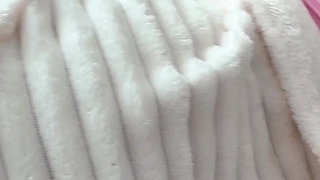 Stepsister Lied in Bed Without Panties and Got Creampie in Her Tight Pussy