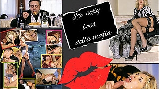 Mafia Boss Fucks Secretary in Hot Threesome - Big Cock Cum in Mouth