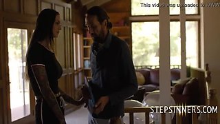 Hot Teen GF with Tattoos Fucks Step Dad - Rocky Emerson & Steve Holmes