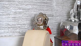 Ohana Petite requests cock blocking stepbrother complete her off
