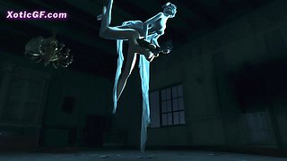 The Mysterious Silver Ladyboy of the Abandoned House (Animation) Exclsuive