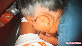 His wife won't give him a deep throat, so I stepped in to be the ultimate babysitter on his way home