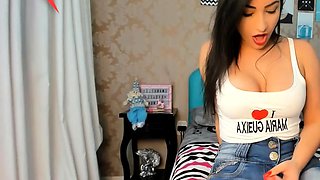 HOT Latina taut jeans bum joi - Cum on my jeans - Big Boobs