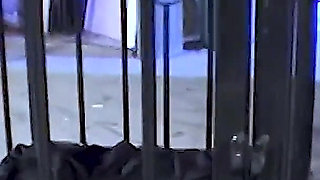 Squirting in a Sex Cage
