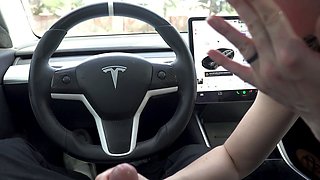 I made him stop the car so I could suck his cock
