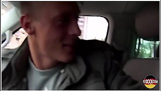Fantastic Blonde Goes Down Deep When Sucking A Big Cock In The Car