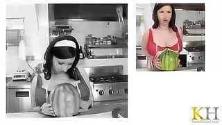 Busty Hentai Melon Masturbation
