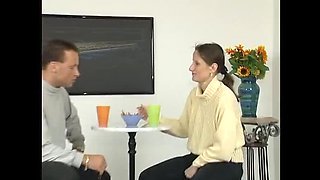 MILF Jean Pallett Deep Throats a Huge Dildo Then Rides It Hard Into Her Wet Pussy