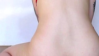 Amateur brunette Michelle with small tit
