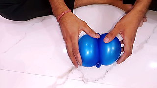 Fake yoni Make My Self In Home Use Balloon ( use balloon make a yoni)