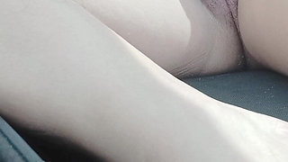 Fingering Sexy Curlisita in the Car (tight Pussy POV)
