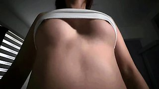 Close up cock jerking solo